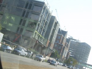 Construction of one of the many new buildings at JH-This is for the Wilmer Eye Institute