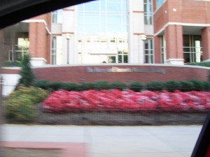 Blurry, but this is the Harry and Jeanette Weinberg Building