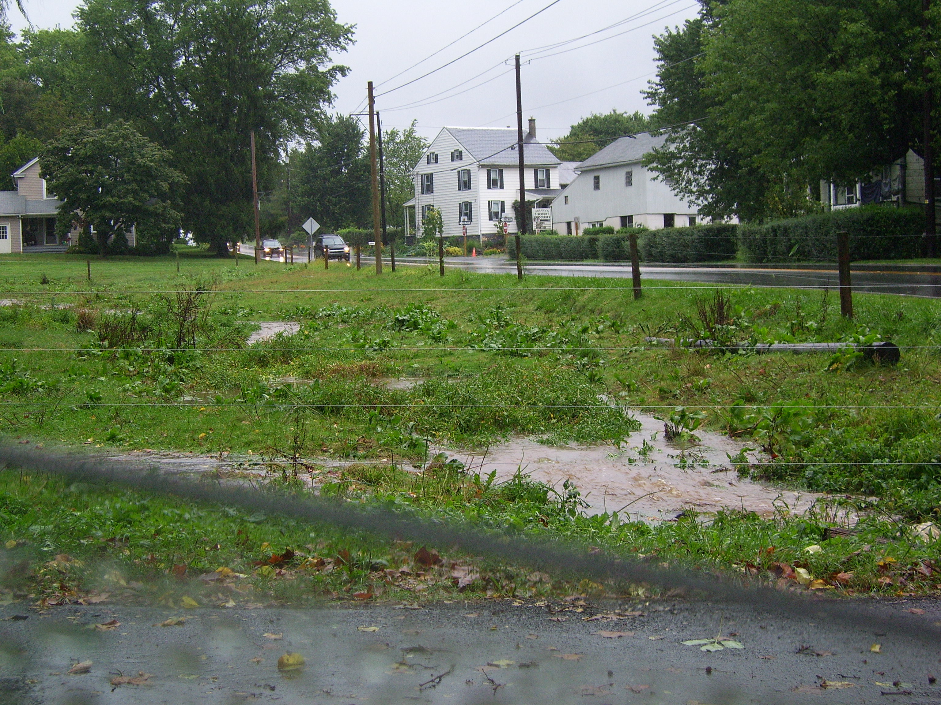 It WAS a field...down by my parents.  Now it's a stream.