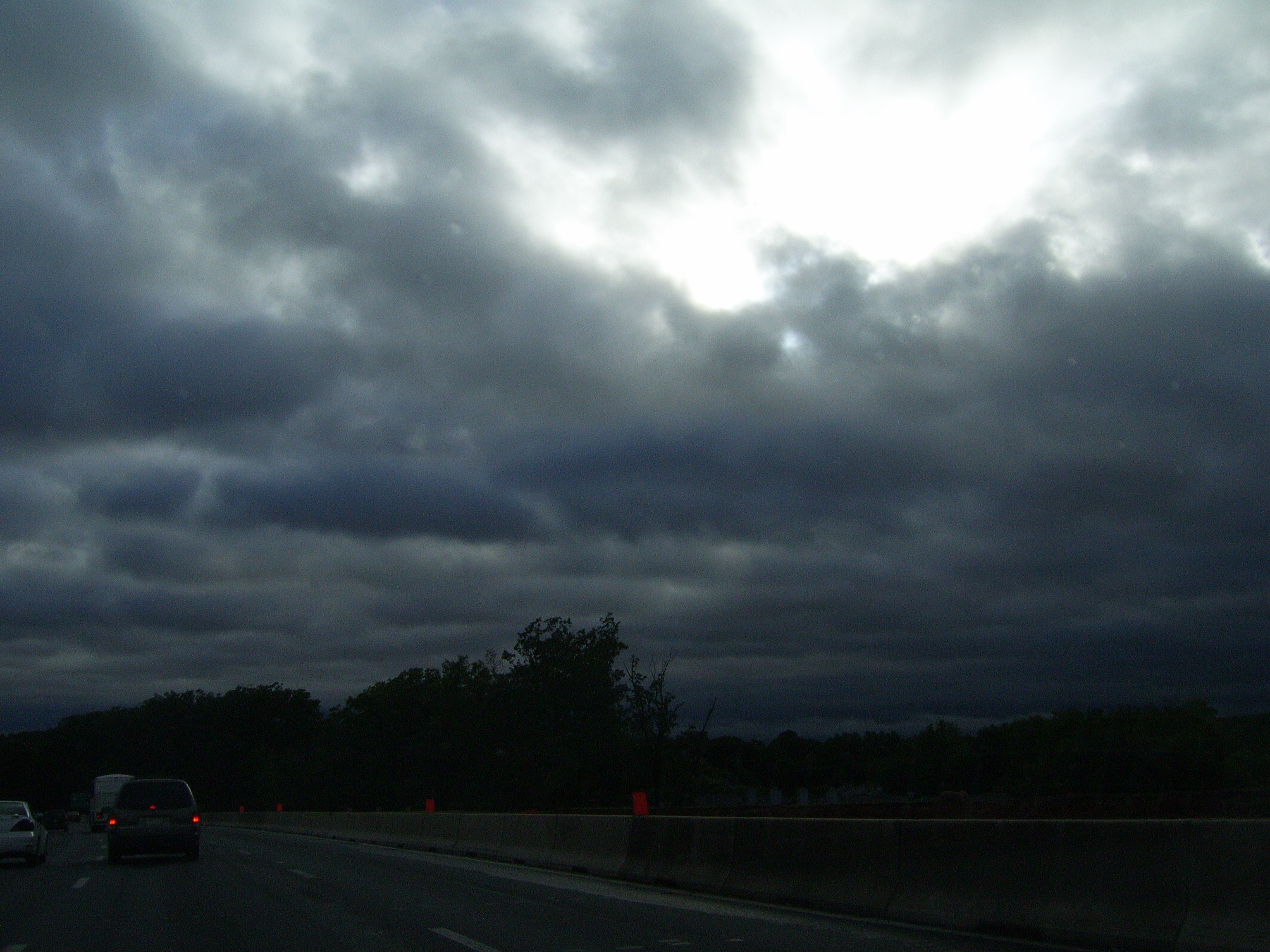 Beautiful sun through the clouds