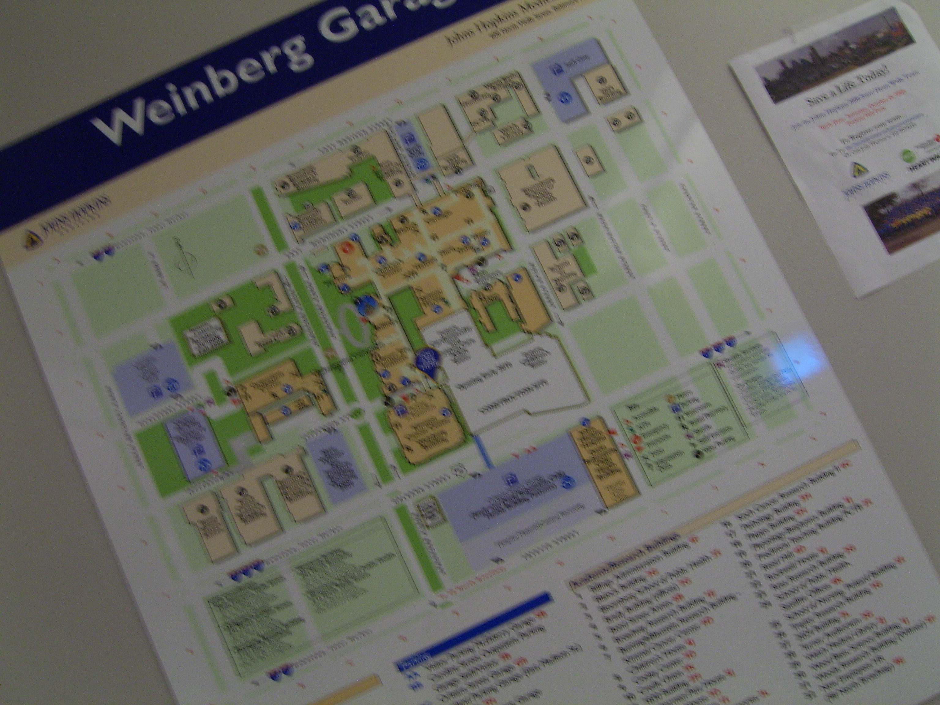 The LARGE map of JH-it's a massive hospital