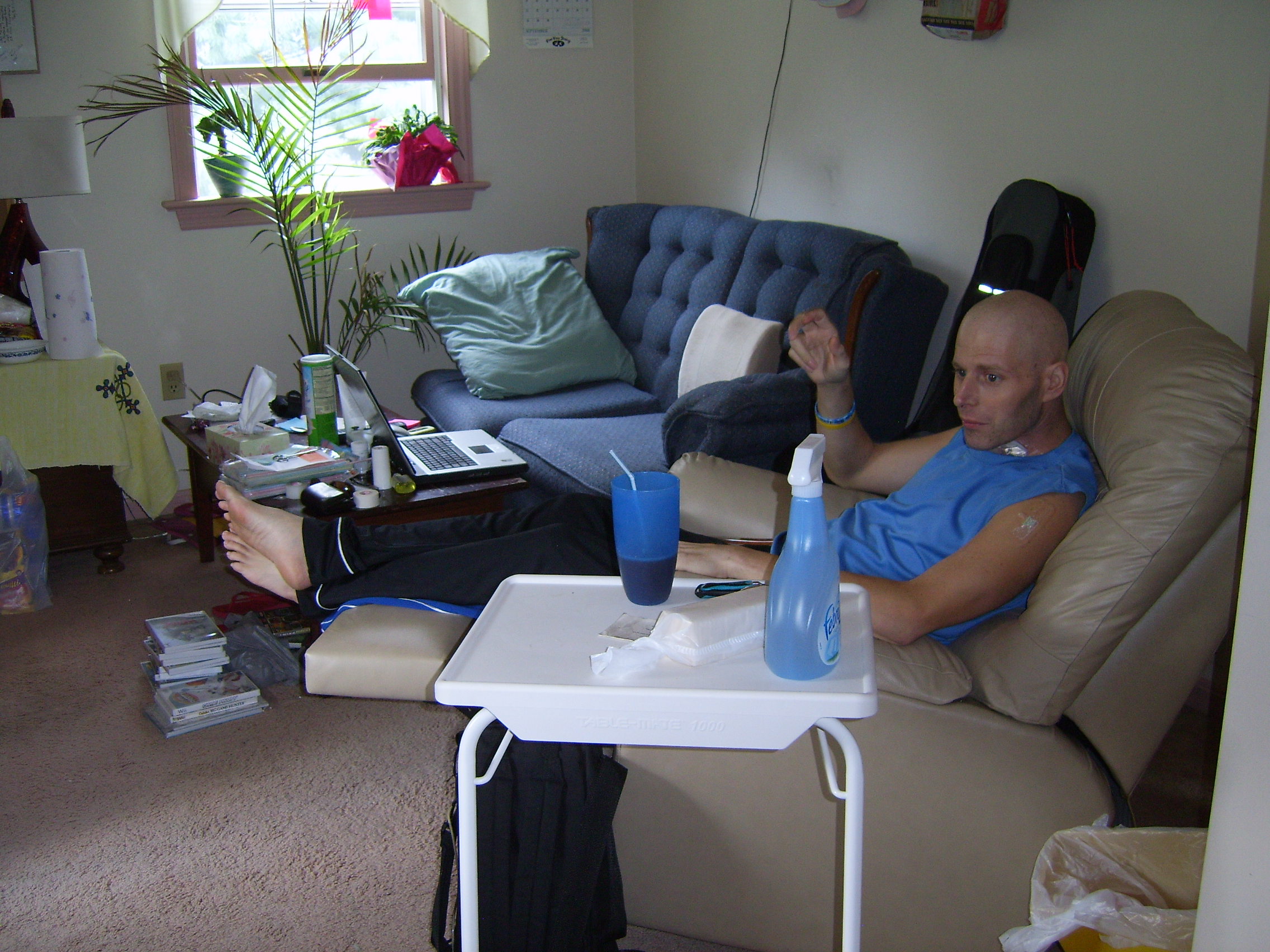Our "Living Room" (aka my former bedroom)