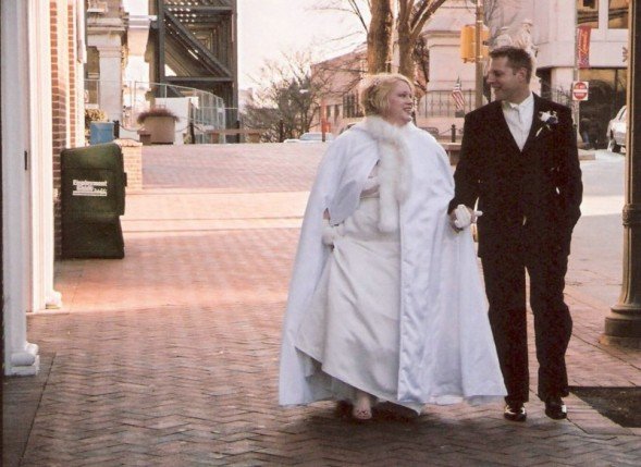 weddingwalk Walking through Downtown Lancaster after the ceremony